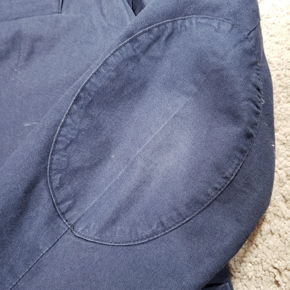Pull&Bear Men's Blue Unstructured Blazer Jacket Large L EUR 2-Button Sport Coat‎